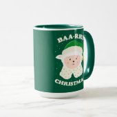 Festive Sheep Says Baa-rry Christmas! Tasse (VorderseiteRechts)
