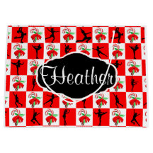 FESTIVE SKATEN PERSONALISIERT CHRISTMAS GIFT BAG