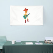 Festive Skeleton Guitar Player Banner (Messeveranstaltung)