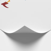 Festive Skeleton Guitar Player Geschenkpapier (Ecke)