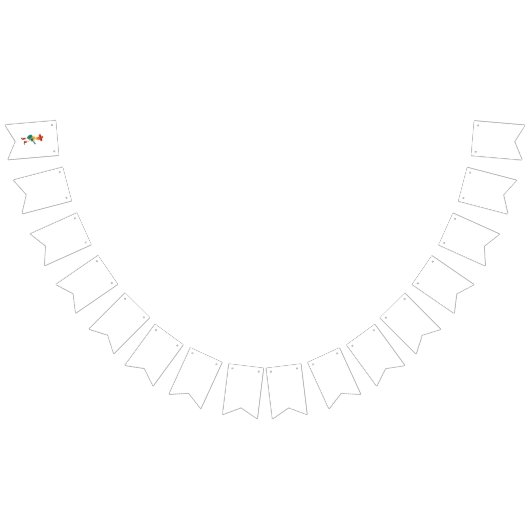 Festive Skeleton Guitar Player Wimpelkette (Alle)