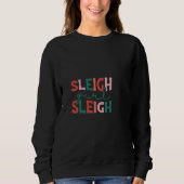 Festive Sleigh Girl's Comfort Sweatshirt (Vorderseite)