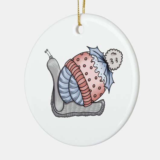 Festive snail keramik ornament (Links)