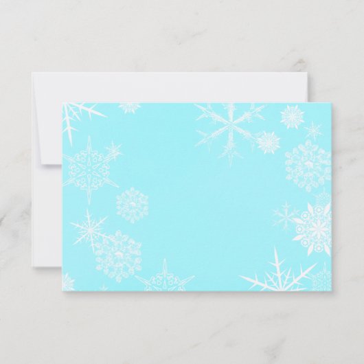 Festive Snowflake Card Umschlag Einladung (Vorderseite)