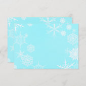 Festive Snowflake Card Umschlag Einladung (Vorne/Hinten)