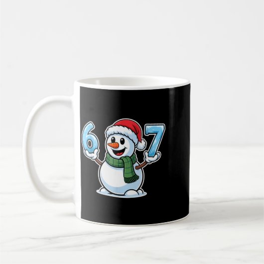 Festive Snowman Christmas Winter Cheer 67 Number  Kaffeetasse (Links)