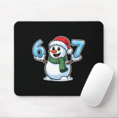 Festive Snowman Christmas Winter Cheer 67 Number Mousepad (Mit Mouse)