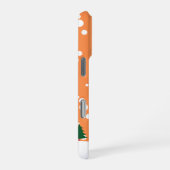 Festive Snowman in Winter Wonderland – Holiday iPhone Hülle (Rechte Seite)