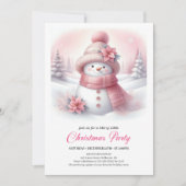Festive Snowy Forest Kids Digital Download Xmas Einladung (Vorderseite)
