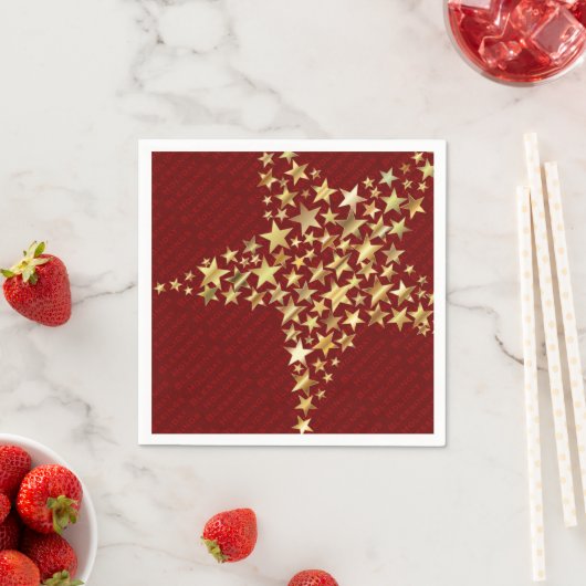 FESTIVE STARS Party Paper Serviette (Beispiel)