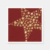 FESTIVE STARS Party Paper Serviette (Vorderseite)