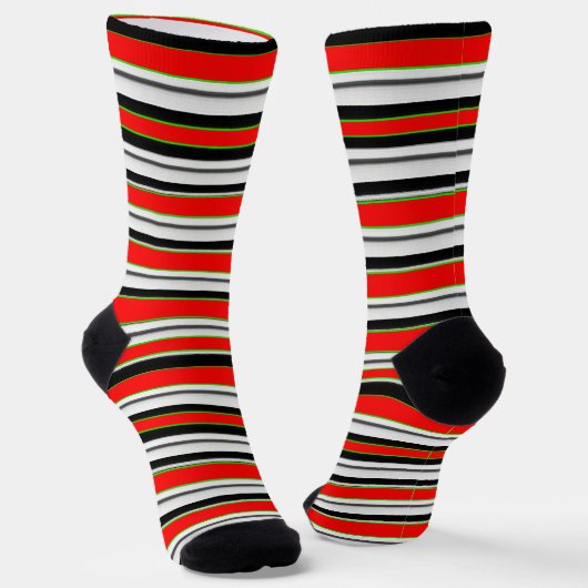 Festive Stripe Socks – Bold Cozy Style Socken (Gewinkelt)
