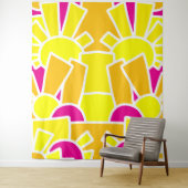 Festive Sun Doodle Art 42 Wandteppich (Beispiel)