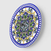 Festive Talavera Siete Große Wanduhr (Winkel)