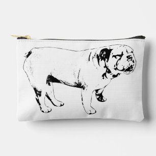festive Tragepose, Bulldogge Zubehörtasche