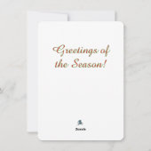 Festive Tree Christmas Card Feiertagskarte (Rückseite)