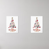 “Festive Tree in Snow” Bilderwand Sets (Vorderseite)