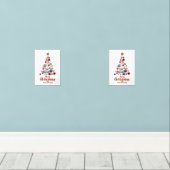 “Festive Tree in Snow”  Bilderwand Sets (Holzboden)