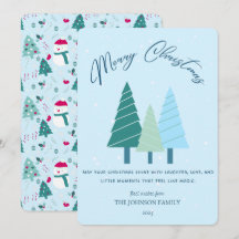 Festive Trees and Heartwarming Holiday Message