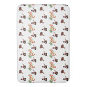 FESTIVE Trini Christmas auf WHITE Badematte (Vorderseite Vertikal)