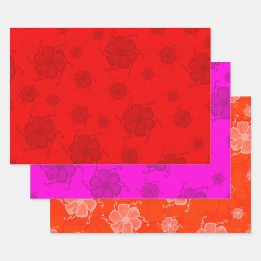 Festive Tropics Blumengeschenkverpackung RPO Geschenkpapier Set (Set)