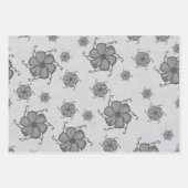 Festive Tropics Floral Geschenkpapier BGB Set (Vorderseite 2)