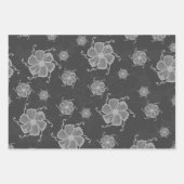 Festive Tropics Floral Geschenkpapier BGB Set (Vorderseite)