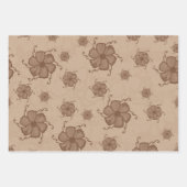 Festive Tropics Floral Geschenkpapier BGB Set (Vorderseite 3)