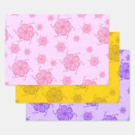 Festive Tropics Floral Geschenkpapier PYP Set