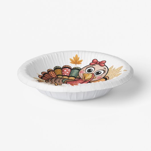 Festive Turkey Pappteller (Gewinkelt)