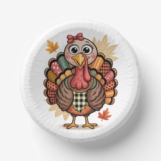 Festive Turkey Pappteller (Vorderseite)