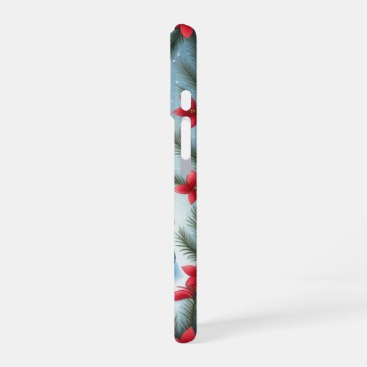 Festive Turtle Flat Holiday iPhone 16 Hülle (Linke Seite)