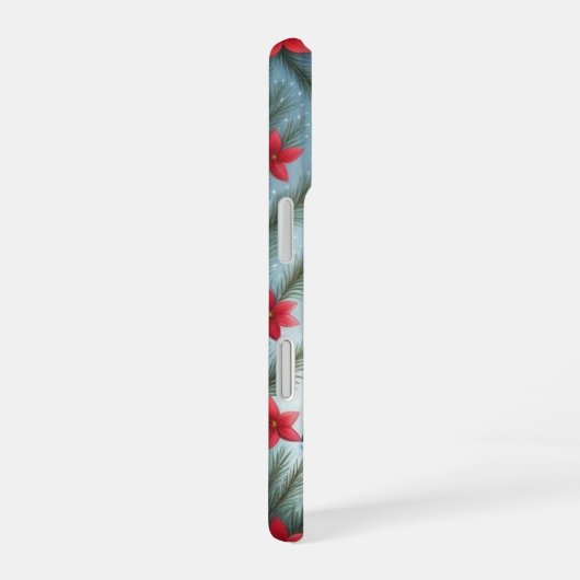 Festive Turtle Flat Holiday  iPhone 16 Hülle (Rechte Seite)