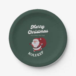 "Festive Vibes: Weihnachts- und Neujahrsjubiläum" Pappteller