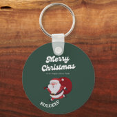 "Festive Vibes: Weihnachts- und Neujahrsjubiläum" Schlüsselanhänger (Vorderseite)