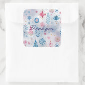 Festive Watercolor Christmas Pattern Sticker (Tasche)