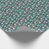 Festive Watercolor Gnome Christmas Tree  Geschenkpapier (Ecke)