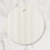 Festive Watercolor Greenery Red Bow Christmas Geschenkanhänger (Rückseite)