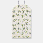 Festive Watercolor Thank You Holiday Christmas Geschenkanhänger (Rückseite)