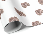 Festive watercolour pine cone geschenkpapier (Rolleneckpunkt)