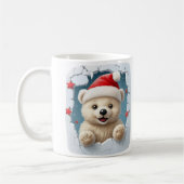 Festive White Featuring Teddy Bear And Icy Design Kaffeetasse (Links)