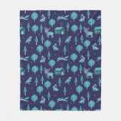 Festive Winter Animals Fleecedecke (Vorderseite)