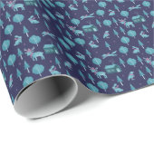 Festive Winter Animals Geschenkpapier (Rolleneckpunkt)