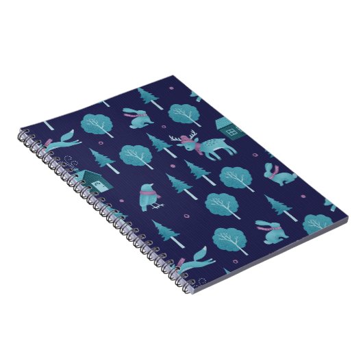 Festive Winter Animals Notizblock (Rechte Seite)