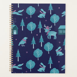 Festive Winter Animals Planer