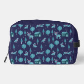 Festive Winter Animals Waschbeutel (Rückseite)