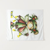 Festive Winter Fairy Wandteppich (Vorderseite (Horizontal))