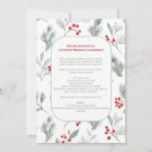 Festive Winter Gathering Invite - Elegant Holiday Einladung (Vorderseite)