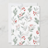 Festive Winter Gathering Invite - Elegant Holiday Einladung (Rückseite)