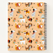 Festive Winter Puppy Scarves Notizblock (Rückseite)